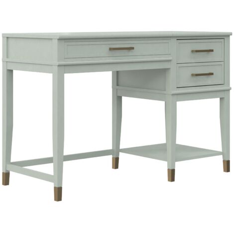 WesterleighBureau avec plateau élévateur en mélaminé vert (1/5)