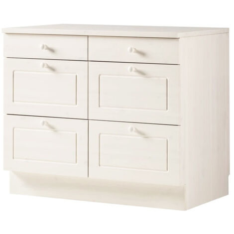 AnitaTable d'appoint avec 2 tiroirs en MDF bleu (1/5)