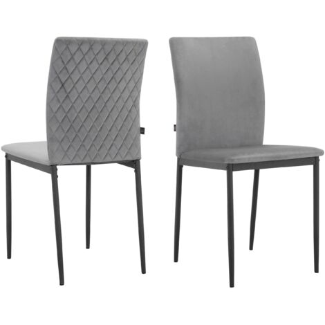 Pavia-Chaise de salle à manger Pack 2 Anthracite (1/5)