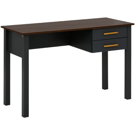 Marion-Bureau avec 2 tiroirs en MDF gris (1/5)