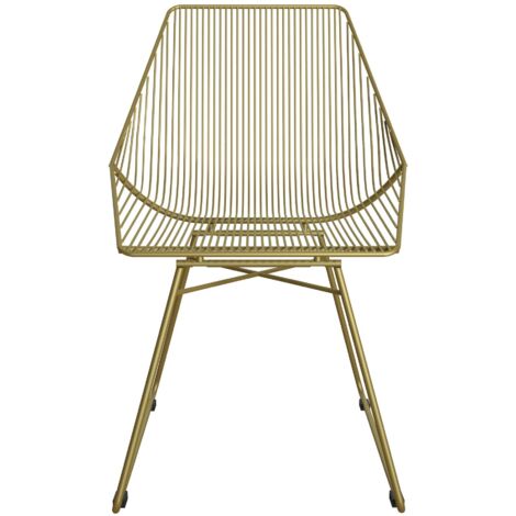 Ellis-Chaise de salle à manger en métal doré (1/5)