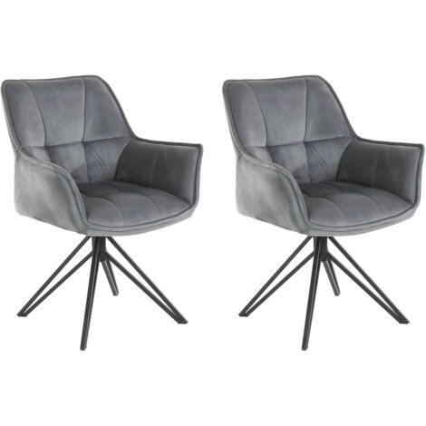 Ciana-Fauteuil 2 Pack Gris (1/5)