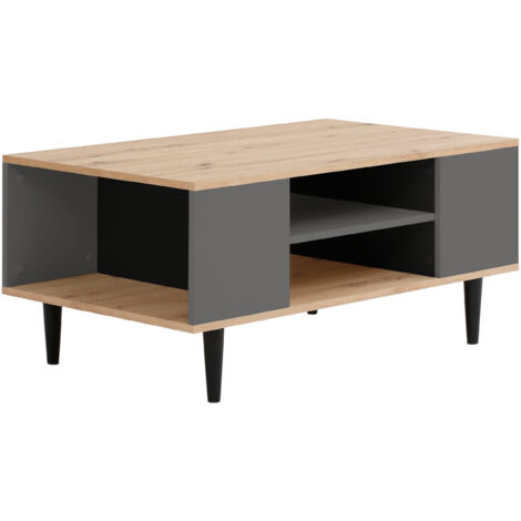 Legro-Table basse aspect chêne gris (1/3)
