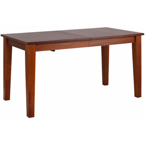 America-Table à manger 150 cm 4 places en Pin Brun (1/5)