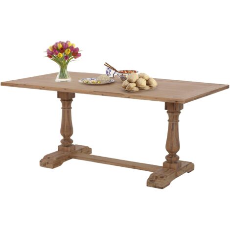 Juliane-Table à manger 220 cm en bois d’acacia Nature (1/3)