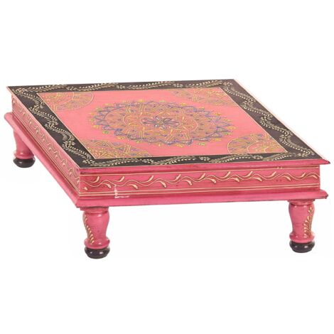 SalimTable d'appoint en manguier rose (1/3)