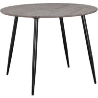 Monza-Table de salle à manger à ̃100 4 personnes en motif arête de poisson en chêne aspect blanc