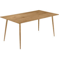 Monza-Table à manger 160 cm aspect chêne