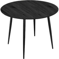 Monza-Table à manger 100 cm en noir