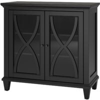 EllingtonArmoire avec 2 portes en MDF Noir