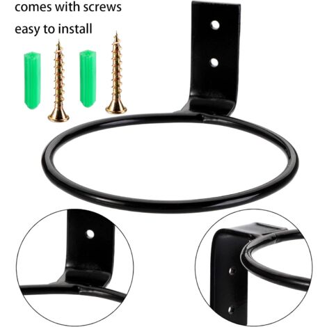 2 Blumentopfhalter Aus Metall – 12,7 Cm Durchmesser – Wandmontage – Für Hängende Pflanzen – Faltbar