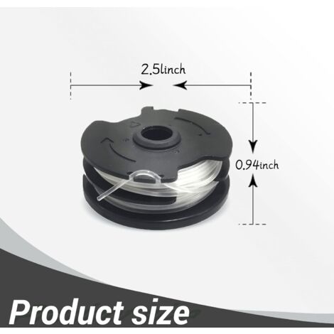 Assured Schnurspulen Für Parkside PRT 550 A1 - 3er Set Aus Stabilem ABS-Material