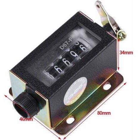 Baxnore Mechanischer Längenmesser - 5-stelliger Rollenzähler Für Textilien
