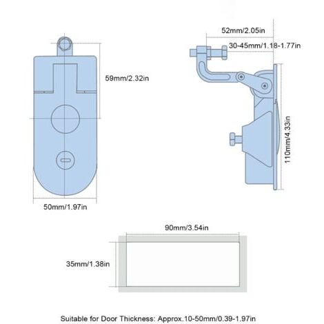 Haofy Push Schrankschloss Für Wohnmobile - Schlüsselloser Riegel