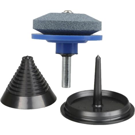 Rasenmäher-Klingenschärfer Für Bohrmaschine – 5 Stück + Balancer, Für Alle Mäherklingen