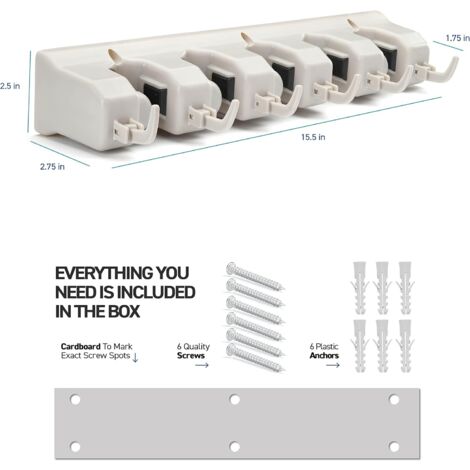 YOUNTHYE Garagenhaken Set – 25 Stück, 11,5x9,5 Cm, Aus Stahl Mit Gummispitzen, Bis 25 Kg Belastbar