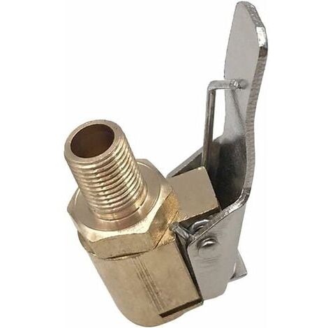 Tigrezy Tire Inflator Tip Car Tire Air Chuck Wheel Pump Tire Valve Inflator Clamp Clip Adapter Connector Brass Vehicles
