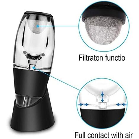 Wine Aerator, Magic Decanter Wine Decanter Wine Aerator Wine Carafe with Wine Filter, Gift Box