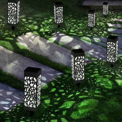 Set of 10 outdoor solar lights