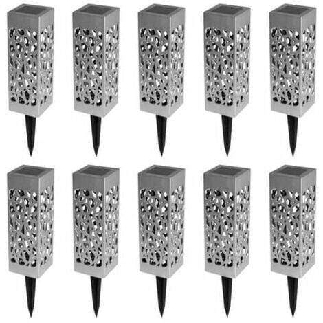 Set of 10 outdoor solar lights