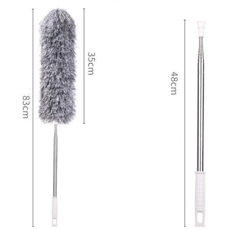 Extra Long Telescopic Duster Washable Telescopic Duster with Adjustable, Washable, for Cleaning Dust in Home and Car, 2.4m
