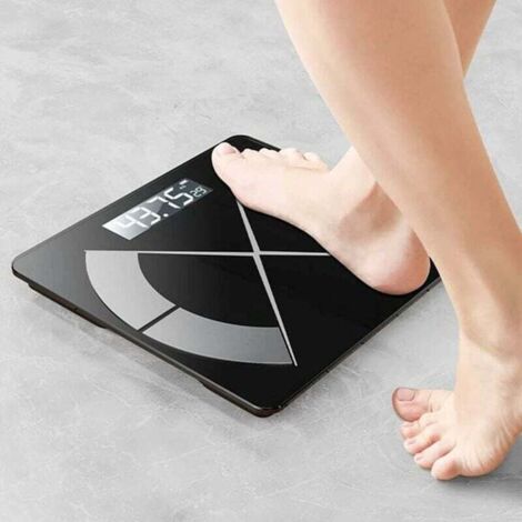 Tigrezy-Black Body Weight Scale, Bathroom Scale with Muscle Weighing Composition Analyzer