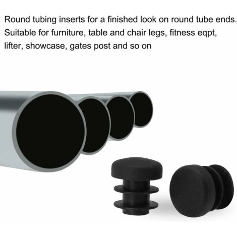 35pcs Chair Leg Cap End Cap Tube Insert Table Furniture Protection Plastic Round 14mm External Dia 13mm Inner Dia
