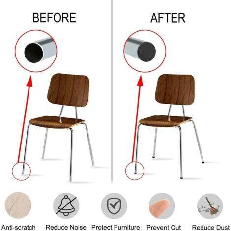35pcs Chair Leg Cap End Cap Tube Insert Table Furniture Protection Plastic Round 14mm External Dia 13mm Inner Dia