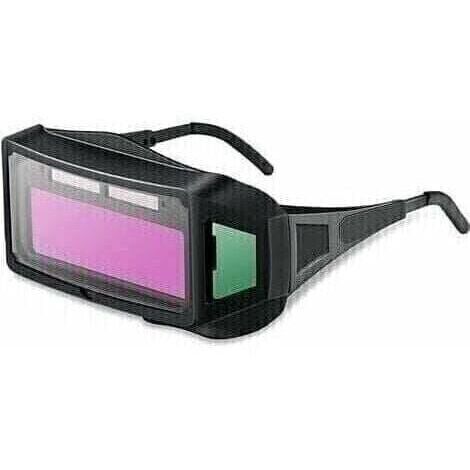 Tigrezy Adjustable Welding Goggles Solar Powered Auto Darkening Welding Glasses Arc Electric PC Lens Anti Glare Welding Glasses for Protection