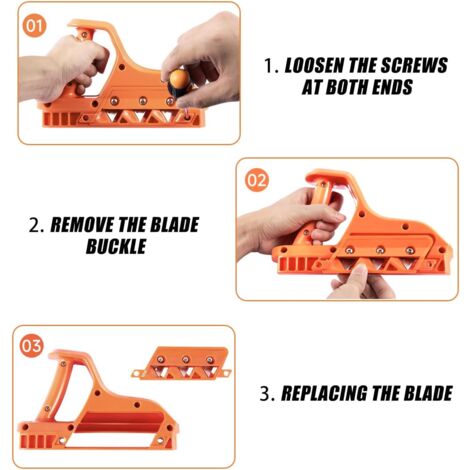 placo Planer, placo Cutter, Plasterboard Planer Tool, placo Planer, 45° and 60° Edge Trimmer, Hand Planer Cutting Tool for Plasterboard, with 10 Replacement Blades