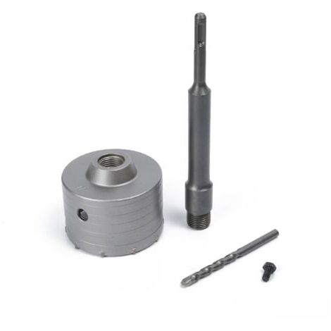 95mm Concrete Hole Saw with 220mm SDS Plus Shank for Cement Brick Stone Wall Self Leveling Concrete