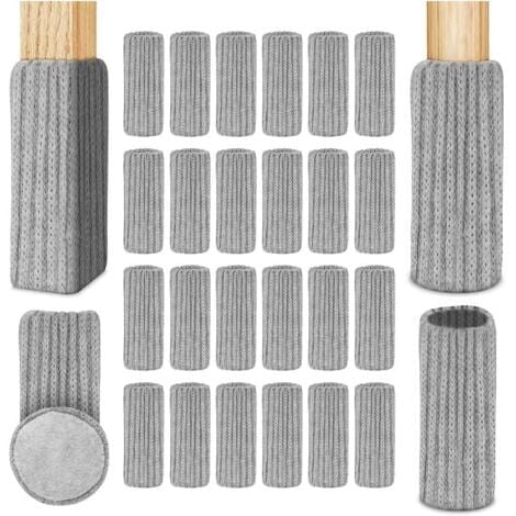 Chair Leg Socks, 24pcs Felt Chair Socks Furniture Feet, Non-Slip Chair Leg Caps for Chair Feet, Prevent Scratches and Noise