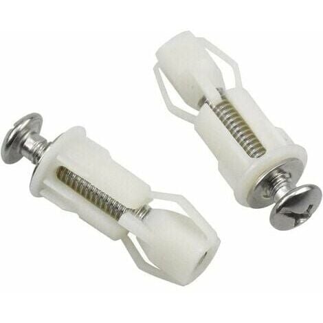 Tigrezy 2pcs Toilet Lid Expansion Screws Toilet Seat Fixing Screws for Toilet Seat Set