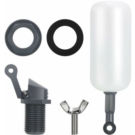 Float Ball Valve, 1/2 Inch Feed Hose, Male Auto-Fill Humidifier Tank with Adjustable Arm for Ponds, Livestock Waterers, Aquariums,
