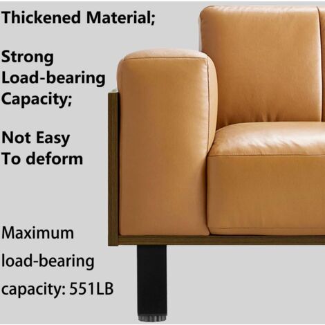Tigrezy Adjustable Furniture Legs, 4 Sets, Metal Furniture Legs, Bathroom Cabinet Black Square Support Feet, Load Capacity 400kg, 30cm Height, 18mm Adjustable