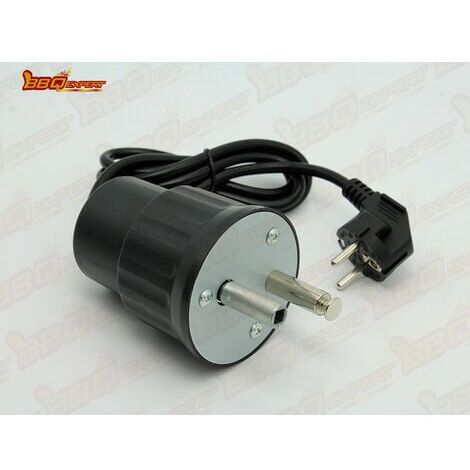 Barbecue Spit Motor Electric Motor Camping Aluminum Barbecue Rotisserie Kit Rated Load 0-24kg(EU Plug)