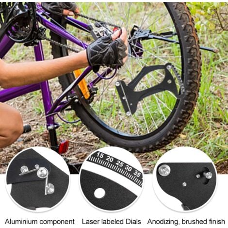 Bike Spoke Tension Gauge, Bicycle Spoke Tension Measuring Tool, Bike Spoke Adjustment Tools Bike Spoke Tension Meter for Diagnosis Wheel Problems
