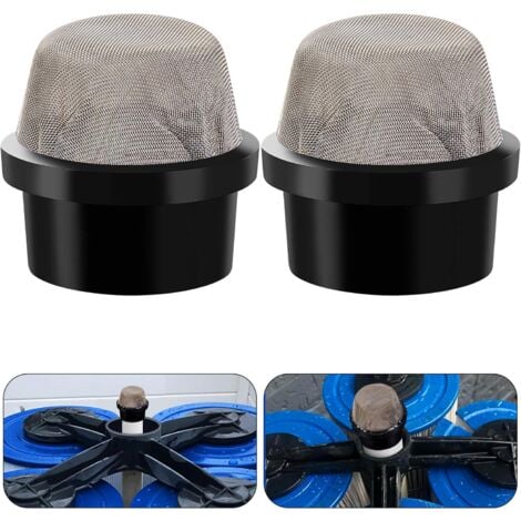 2 Pcs 190106Z Air Bleeder Screen Cap- Stainless Steel Screen Filter Cap Replacement Parts- Air Valve Strainer Cap for Most Pools Filters