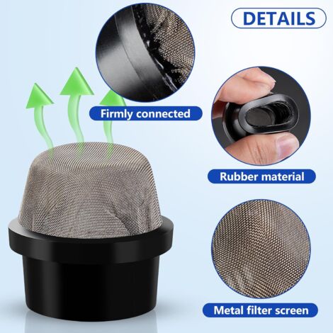 2 Pcs 190106Z Air Bleeder Screen Cap- Stainless Steel Screen Filter Cap Replacement Parts- Air Valve Strainer Cap for Most Pools Filters