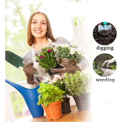 Garden Tool Shovel for Digging Gardening Trowel for Lawn Planting Alloy Spade Plastic Handle Anti Slippery