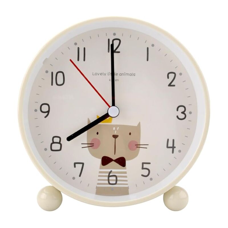 Kinderwecker Mit Nachtlicht - Analoger Lernwecker Laut & Tickfrei