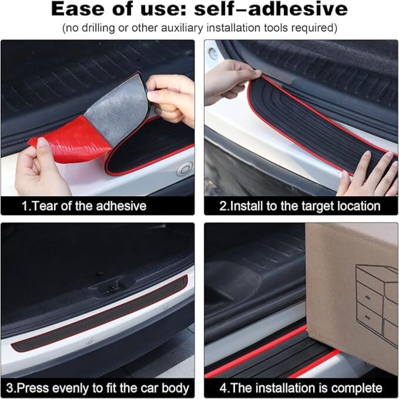 Kofferraumschutz Gummi 90x7cm - Selbstklebend Für Auto & SUV