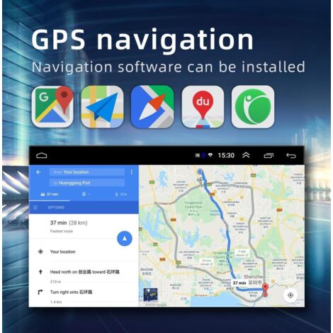 Android 13 Autoradio mit Carplay für VW Golf 5 6 Polo Skoda Caddy T5 Passat, 2-Din-Radio mit 7-Zoll-Bildschirm-Navigationssystem, mit Bluetooth/USB/FM/RDS, unterstützt Mirror Link (1+32G)