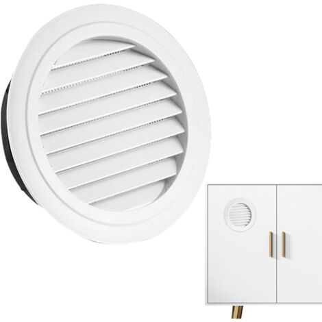 Runde Lüftungsschlitzabdeckung 100 Mm – Verstellbarer Decken- / Wanddiffusor Aus Metall Für Bad, Küche & Garage