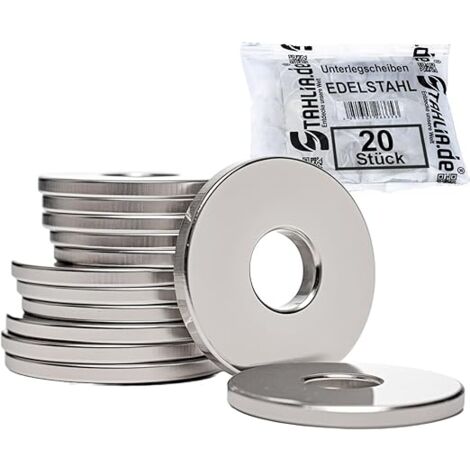 REGIS Unterlegscheiben M8 X 16 - 134 Stück Verzinkter Stahl Beilagscheiben