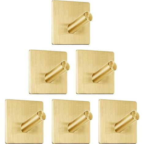 5 Handtuchhaken Ohne Bohren – Roségold, Aluminiumlegierung, Selbstklebend, Bis 5 Kg Belastung – Für Bad & Küche
