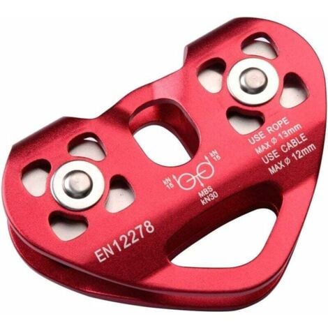 Zipline Riemenscheibe Tandem - Doppelte Rollen Für Hochgeschwindigkeit, Bergsteigen Und Rettungseinsätze