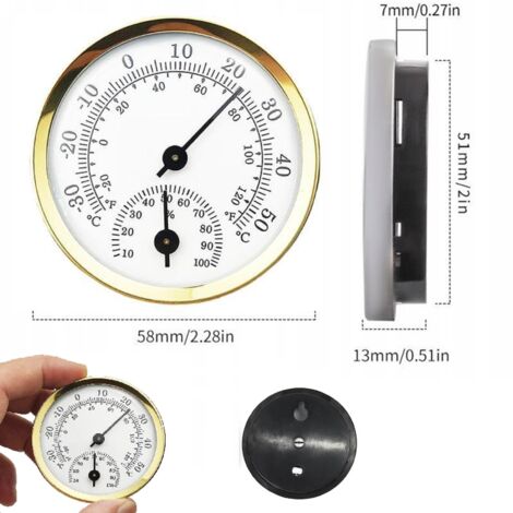 Digitales Raumthermometer Mit Uhr & Hygrometer – Magnetisch, Wandmontierbar, Mit Hintergrundbeleuchtung & Kalibrierung