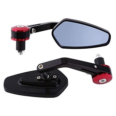 Lenkerendenspiegel Motorrad Universal-Chrom-Aluminium 7/8 "22 Mm Motorrad -Lenkerenden-Seitenrückspiegel Motorrad Spiegel