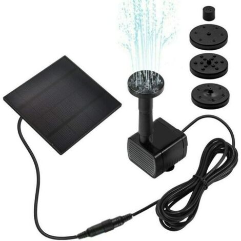 SolarBrunnenpumpe, BRVie Solarpanelbetriebene Wasserspielpumpe für
